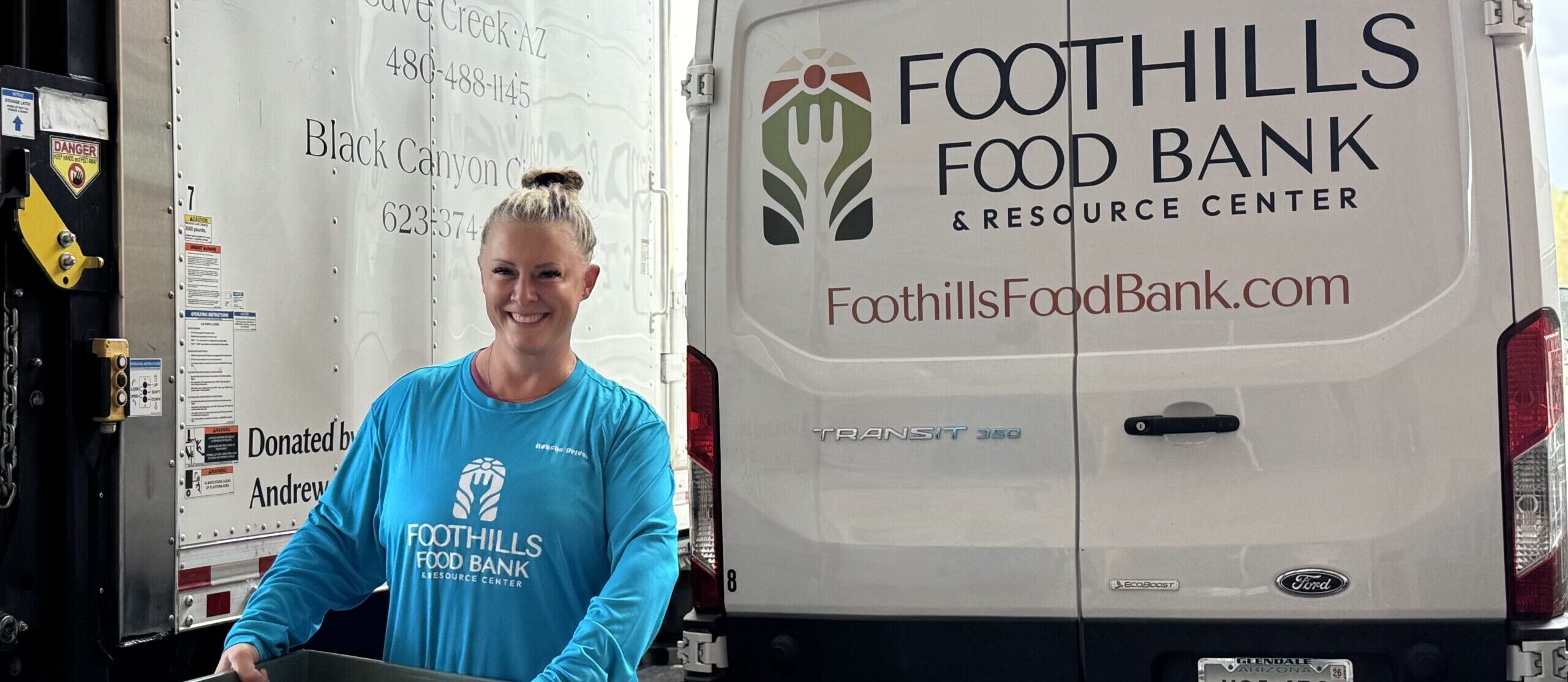 Driver.FemaleSmiling foothills food bank mission and history