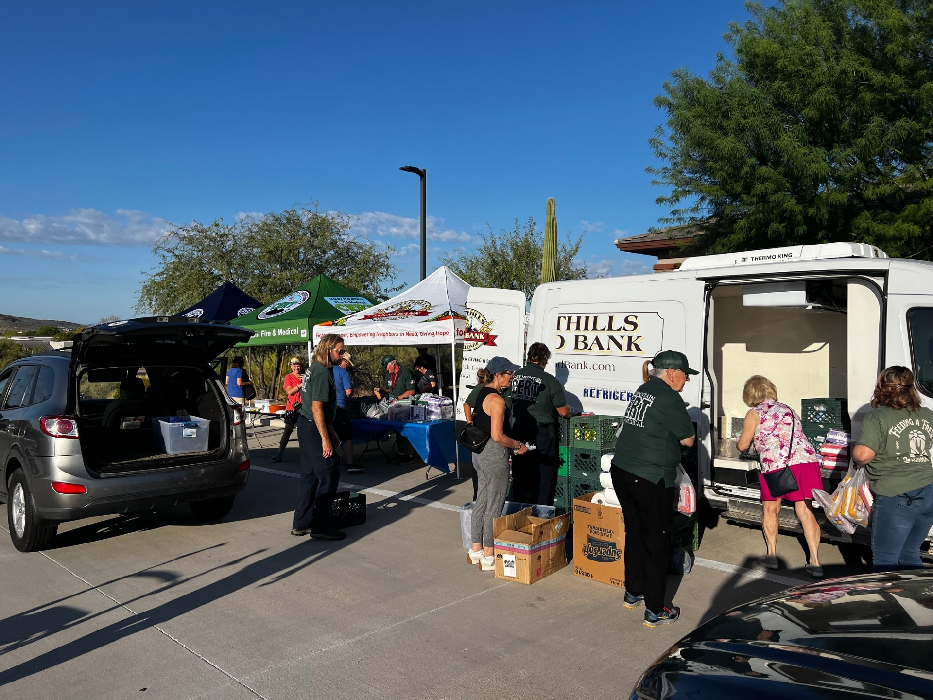 firefighter food drive adopt a family